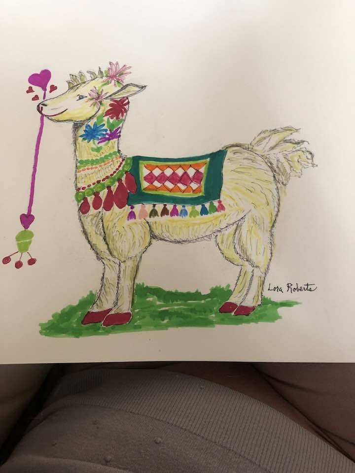 Festive Llama